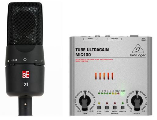 Microfono a condensatore per armonica e preamplificatore microfonico