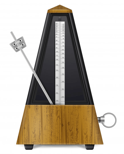 Il metronomo, uno strumento indispensabile per imparare a suonare a tempo.
