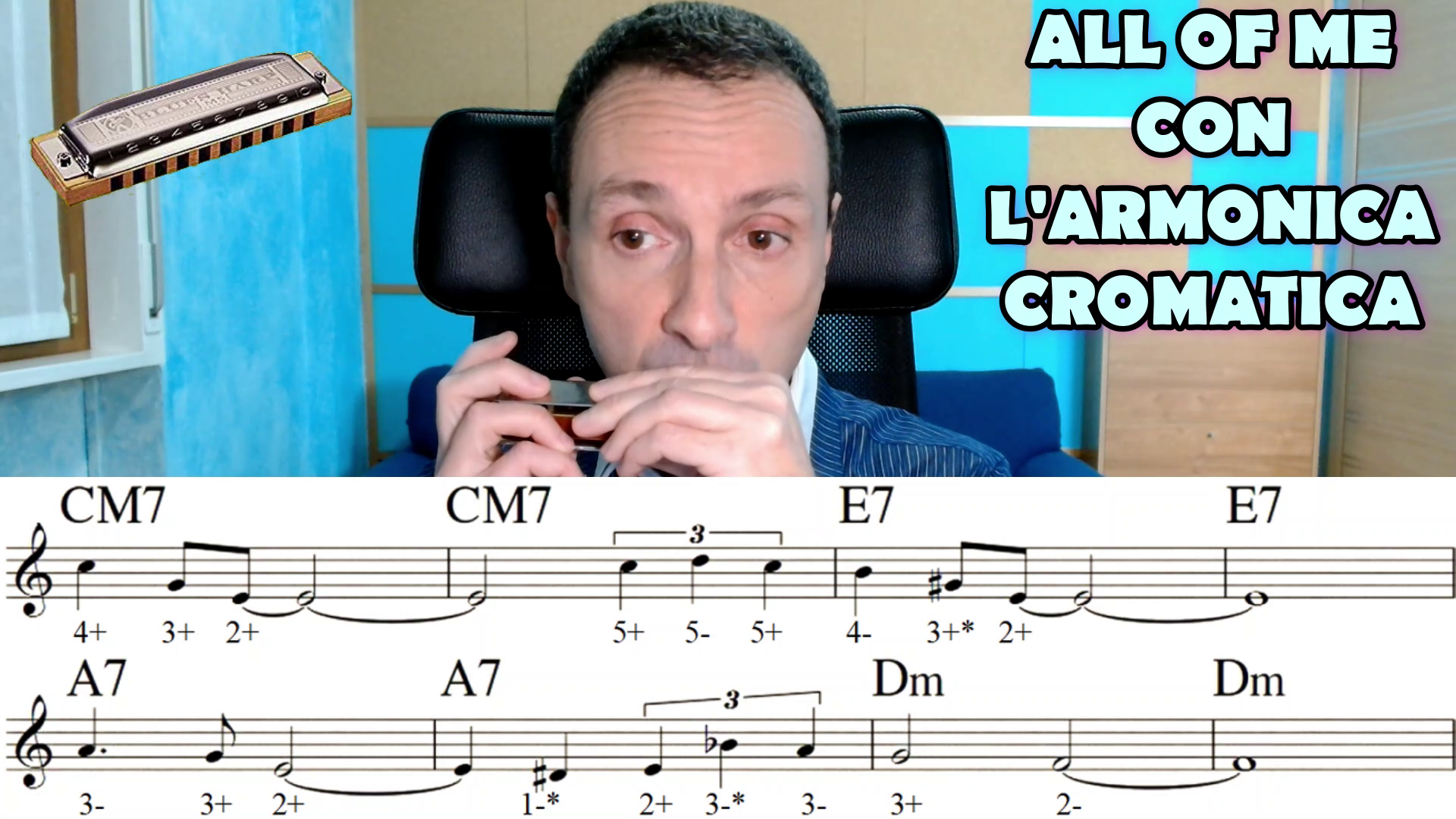 All of me con l'armonica cromatica