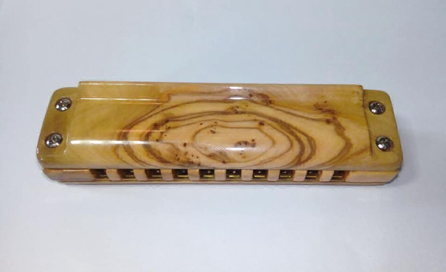 Frontale dell'armonica in legno Jibaten