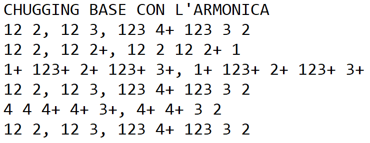 Tabs per armonica: lezione base di chugging