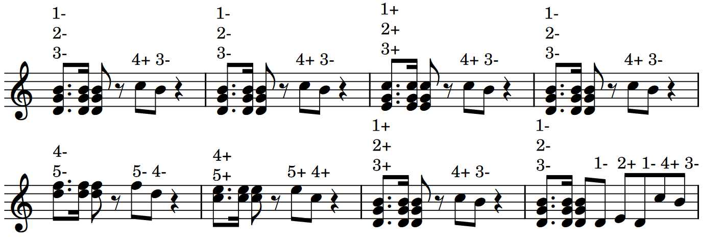 Esercizio di ritmo per armonica 02