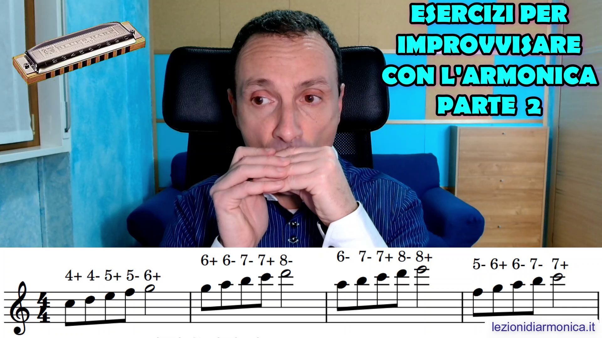 Esercizi di livello intermedio per imparare a improvvisare con l'armonica blues