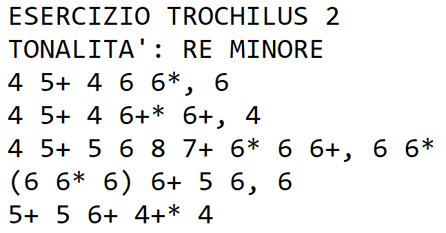 Tabs per armonica: Esercizio cromatico 2 per trochilus